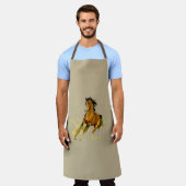 Vrijheid - rijppaarden schort (Gedragen)