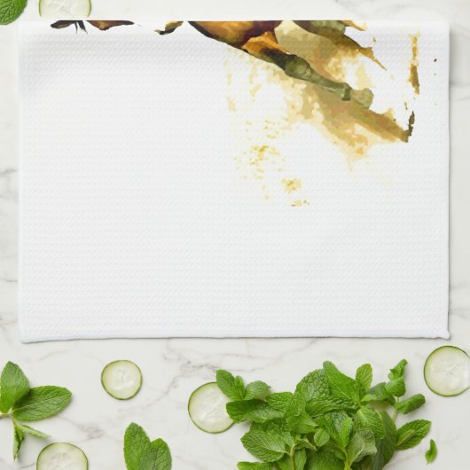 Vrijheid - rijppaarden theedoek (Gevouwen)