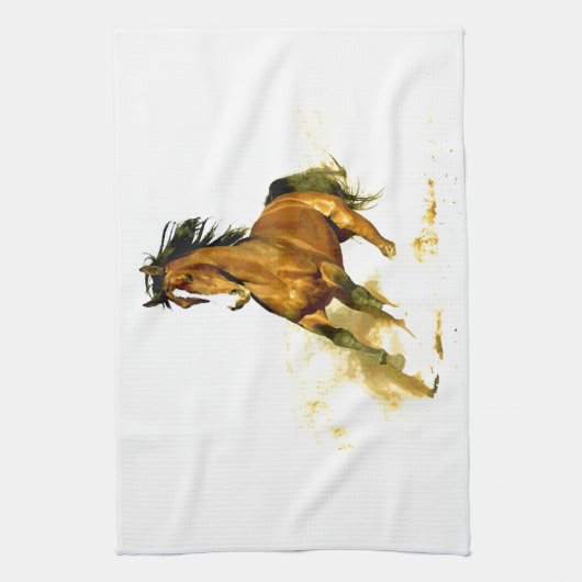 Vrijheid - rijppaarden theedoek (Verticaal)