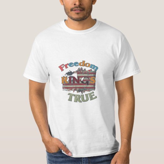 Vrijheid ringen waar t-shirt (Voorkant)