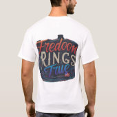 Vrijheid ringen waar t-shirt (Achterkant)