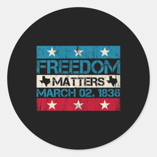 Vrijheid S maart 021 Ronde Sticker (Voorkant)