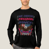 Vrijheid sinds 1776 - Bald Eagle Tri-Blend Shirt (Voorkant volledig)