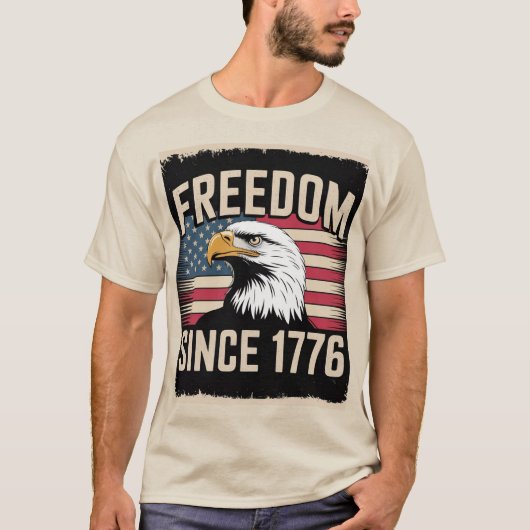 Vrijheid sinds 1776 T-shirt (Voorkant)