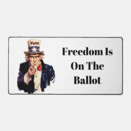 Vrijheid staat op de stembus 2026 bureaumat