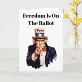 Vrijheid staat op de stembus 2026 kaart (Gele Bloem)