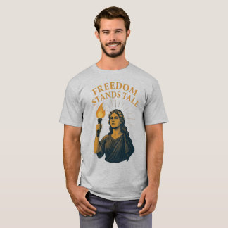 Vrijheid Staat Rechtop – Een Toorts voor Iedereen T-shirt