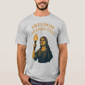 Vrijheid Staat Rechtop – Een Toorts voor Iedereen T-shirt (Voorkant)