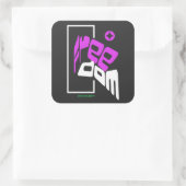 Vrijheid - Staat van vrijheid Vierkante Sticker (Tas)