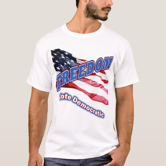 Vrijheid - Stemming in de Democratische T-shirt (Voorkant)