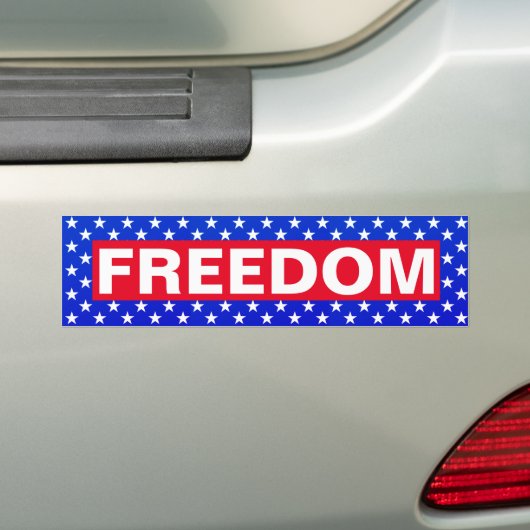 Vrijheid (sterren) Bumpersticker (Op auto)