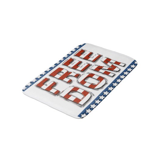 Vrijheid - sterren en strepen badmat (Gekanteld)