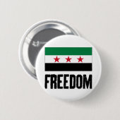 Vrijheid - Syrië Ronde Button 5,7 Cm (Voorkant /achterkant)