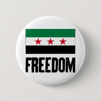 Vrijheid - Syrië Ronde Button 5,7 Cm