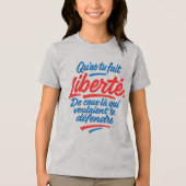 Vrijheid Tri-Blend Shirt (Voorkant)