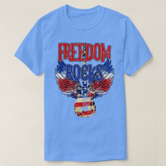 vrijheid tsjechië amerika 4 juli t-shirt (Design voorkant)