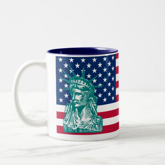 Vrijheid Tweekleurige Koffiemok (Links)