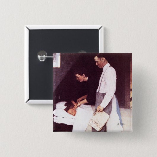 vrijheid van angst vierkante button 5,1 cm (Voorkant /achterkant)