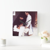 vrijheid van angst vierkante klok (Huis)