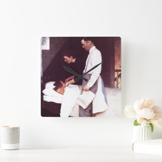 vrijheid van angst vierkante klok (Huis)