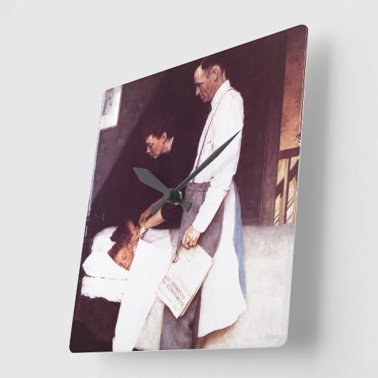 vrijheid van angst vierkante klok (Hoek)