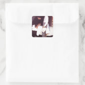 vrijheid van angst vierkante sticker (Tas)