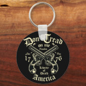 Vrijheid van de dood Verenigde Staten leeft vrij Sleutelhanger (Voorkant)