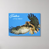 Vrijheid van de met roodstaartstaartvis canvas afdruk (Voorkant)