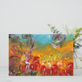 VRIJHEID VAN DE RODE STROMEN Fantasy Briefpapier (Staand voorkant)