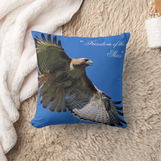 Vrijheid van de Rode - Tailed Hawk Kussen (Deken)