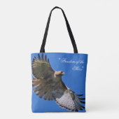 Vrijheid van de Rode - Tailed Hawk Tote Bag (Achterkant)