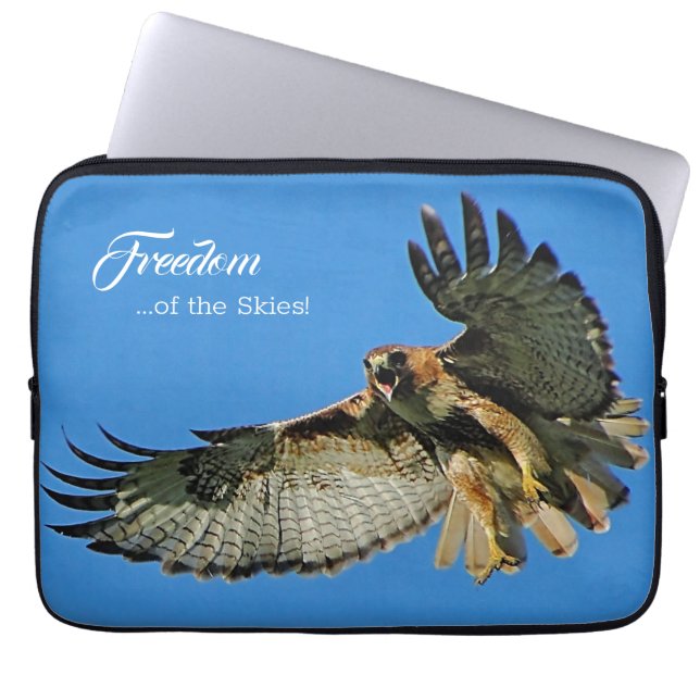Vrijheid van de roodstaarthaai laptop sleeve (Voorkant)