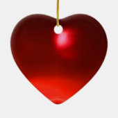 VRIJHEID VAN DE STROMEN LEVEND Rood Rood Hartelijk Keramisch Ornament (Achterkant)