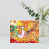 VRIJHEID VAN DE VLOEREN Rood gele Fantassie Briefkaart (Staand voorkant)