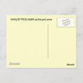 VRIJHEID VAN DE VLOEREN Rood gele Fantassie Briefkaart (Achterkant)