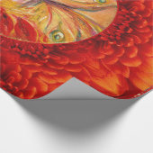 VRIJHEID VAN DE VLOEREN Rood gele Fantassie Cadeaupapier (Hoek)