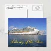 Vrijheid van de Zeeen - Royal Caribbean Cruise Lin Briefkaart (Voorkant / Achterkant)