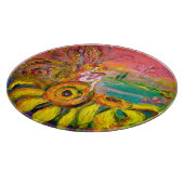 VRIJHEID VAN DE ZONLOWERS Fantasy Floral Yellow Pi Snijplank (Hoek)