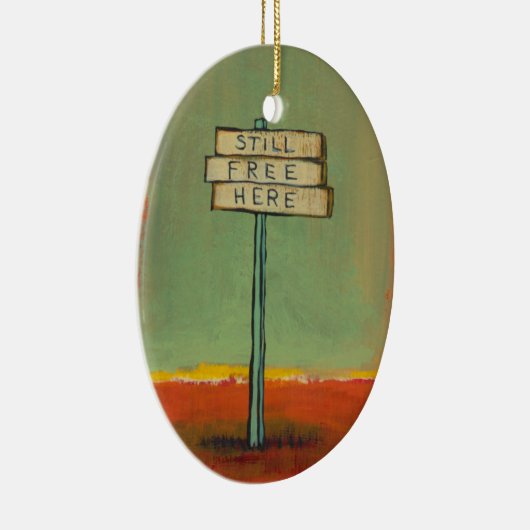 Vrijheid van denker en libertariëer keramisch ornament (Rechts)