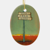 Vrijheid van denker en libertariëer keramisch ornament (Achterkant)