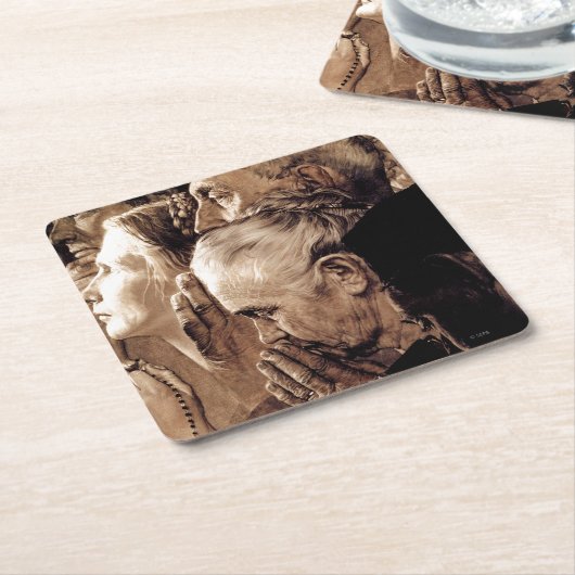 Vrijheid van eredienst kartonnen onderzetters (Schuin)