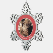 Vrijheid van eredienst tin sneeuwvlok ornament (Rechts)