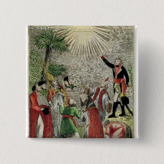 Vrijheid van eredienst vierkante button 5,1 cm (Voorkant)