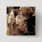 Vrijheid van eredienst vierkante button 5,1 cm (Voorkant)