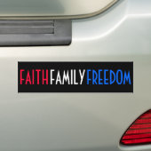 Vrijheid van familie bumpersticker (Op auto)