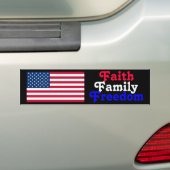Vrijheid van familie bumpersticker (Op auto)