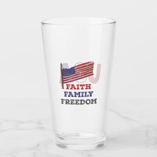 Vrijheid van familie glas (Voorkant)