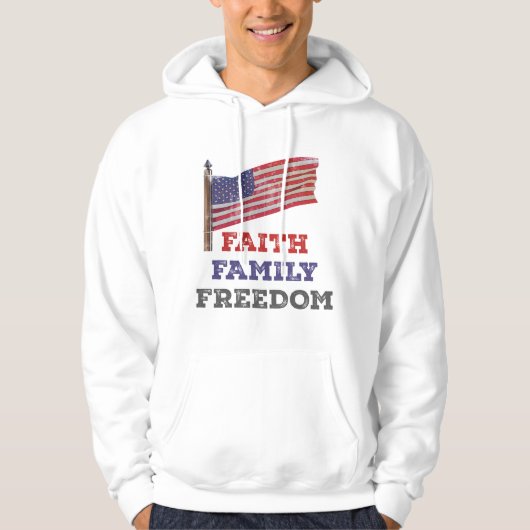 Vrijheid van familie hoodie (Voorkant)