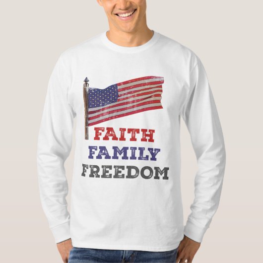 Vrijheid van familie t-shirt (Voorkant)