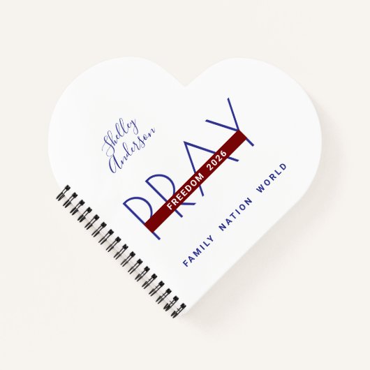 Vrijheid van gebed 2026 notitieboek (Voorkant)